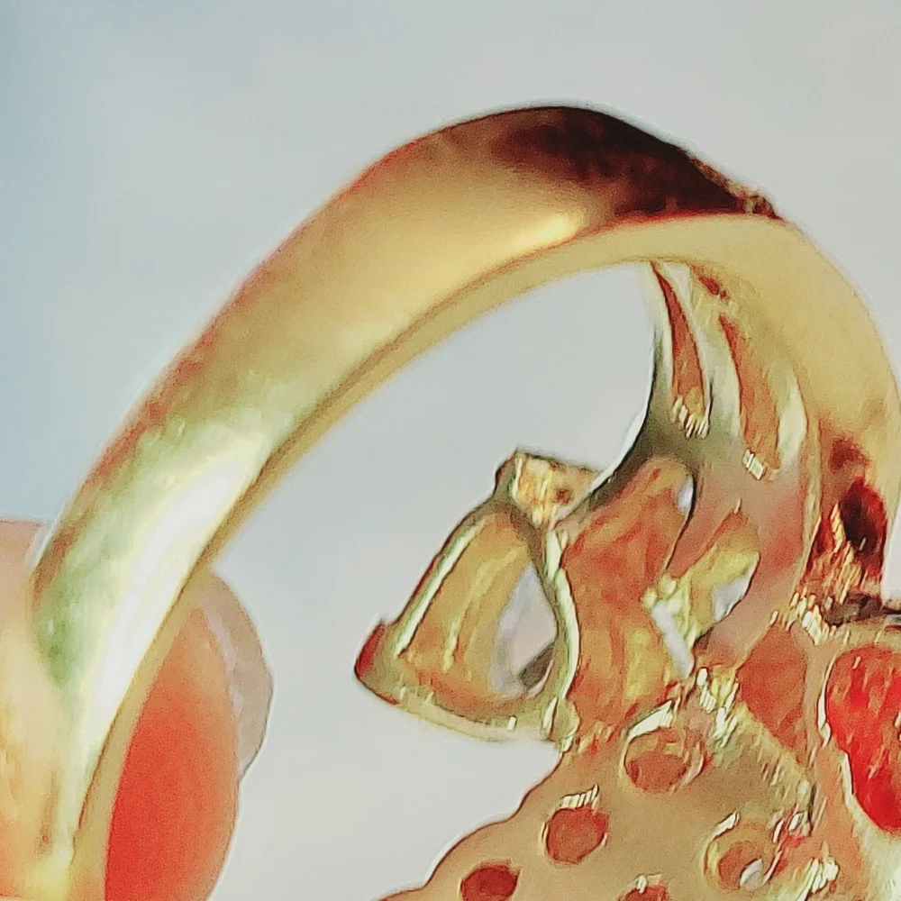 Authentic ruby and diamond ring - Picture 6 of 6